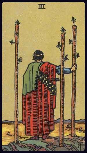 權杖三 Three of Wands