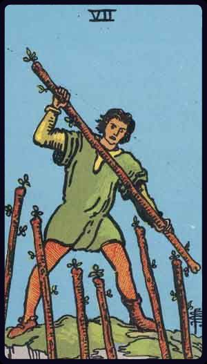 權杖七 Seven of Wands