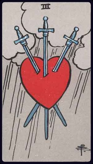 寶劍三 Three of Swords